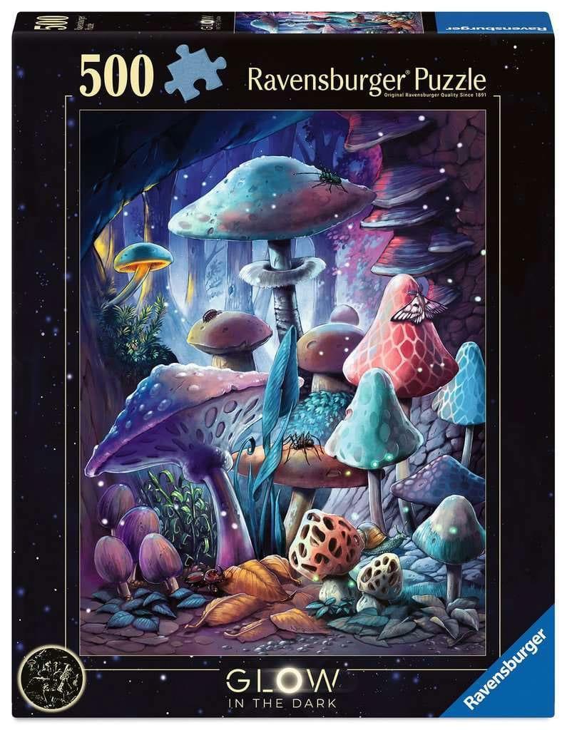 Ravensburger Glow-in-the-Dark Pussel Måneskens Svampar (500 bitar) Ravensburger