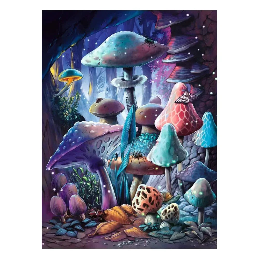 Ravensburger Glow-in-the-Dark Pussel Måneskens Svampar (500 bitar) Ravensburger