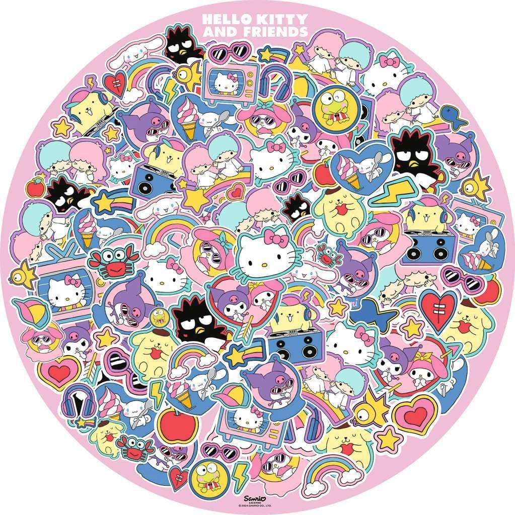 Helly Kitty och Vänner Rund Pussel (500 bitar) Ravensburger