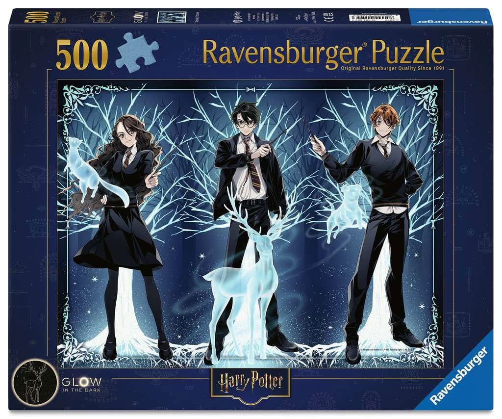 Harry Potter Glow-in-the-Dark Jigsaw Puzzle Glowing Patronus (500 bitar) Ravensburger