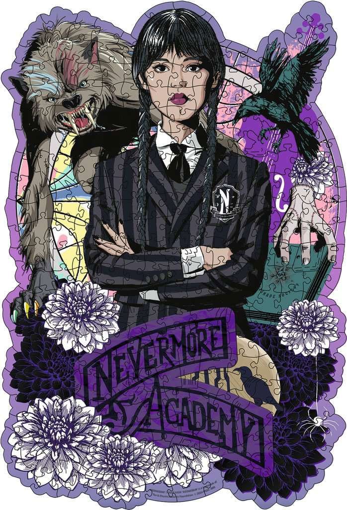 Wednesday WOODEN Jigsaw Puzzle Wednesday Addams (300 bitar) Ravensburger