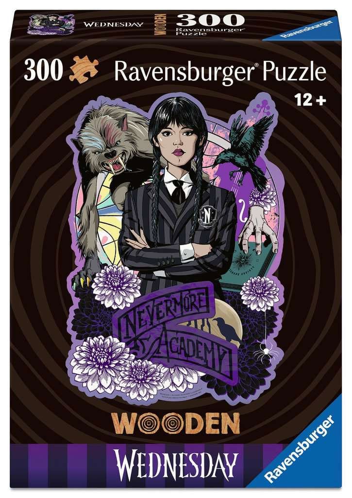 Wednesday WOODEN Jigsaw Puzzle Wednesday Addams (300 bitar) Ravensburger