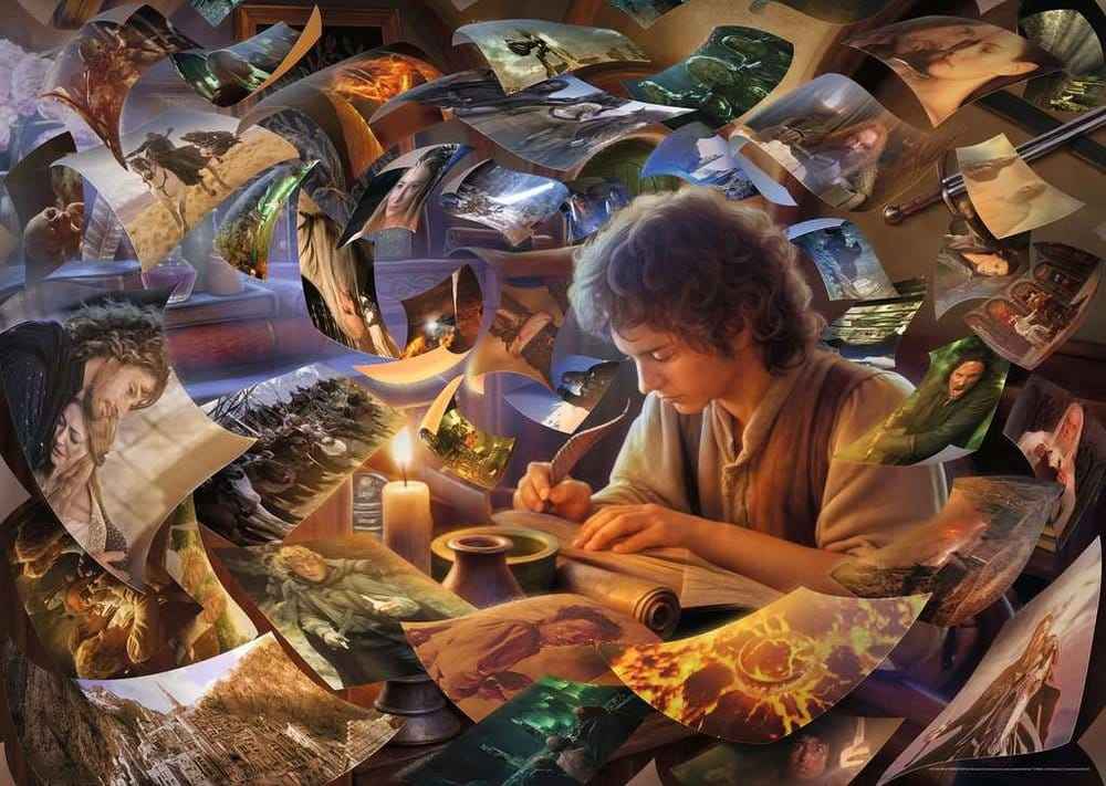 Sagan om Ringen Pussel Frodo's Resa (1000 Bitar)