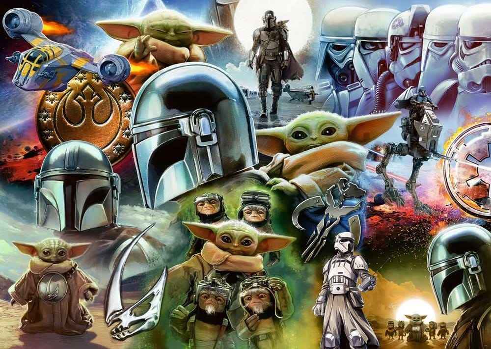 The Mandalorian och Grogu Pussel (1000 Bitar)