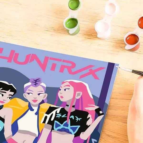 KPop Demon Hunters CreArt Målarset med Siffror Huntrix