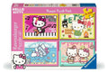 Hello Kitty Pussel 4-Pack Låt Oss Gå, Hello Kitty! (4x100 Bitar)