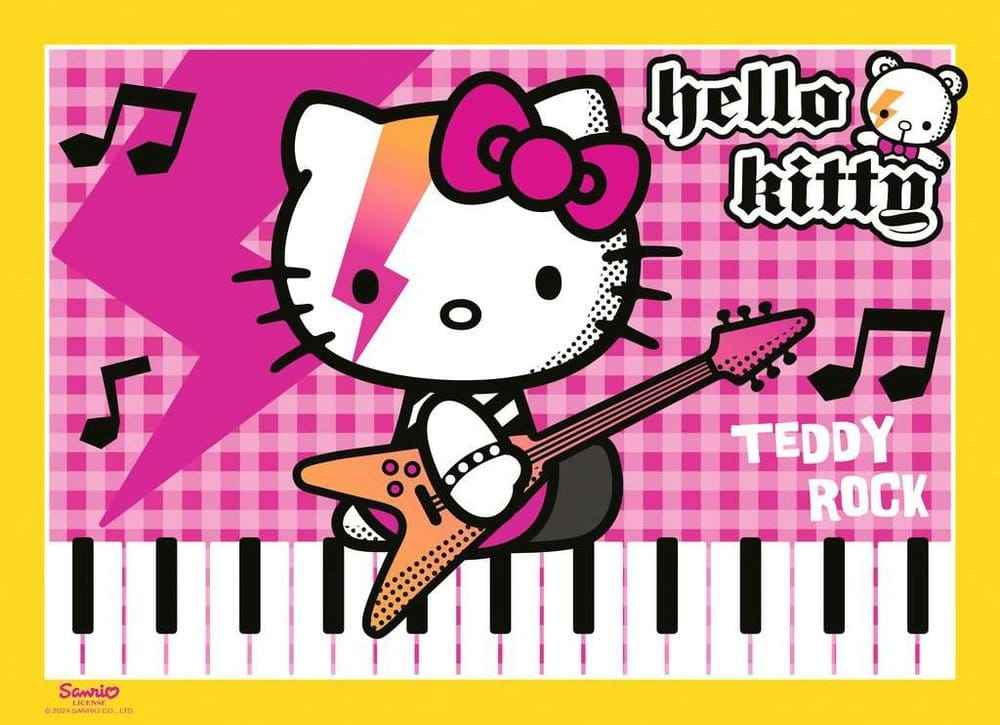 Hello Kitty Pussel 4-Pack Låt Oss Gå, Hello Kitty! (4x100 Bitar)