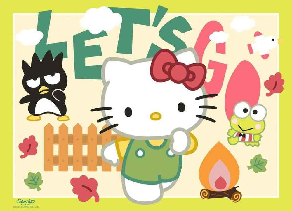 Hello Kitty Pussel 4-Pack Låt Oss Gå, Hello Kitty! (4x100 Bitar)