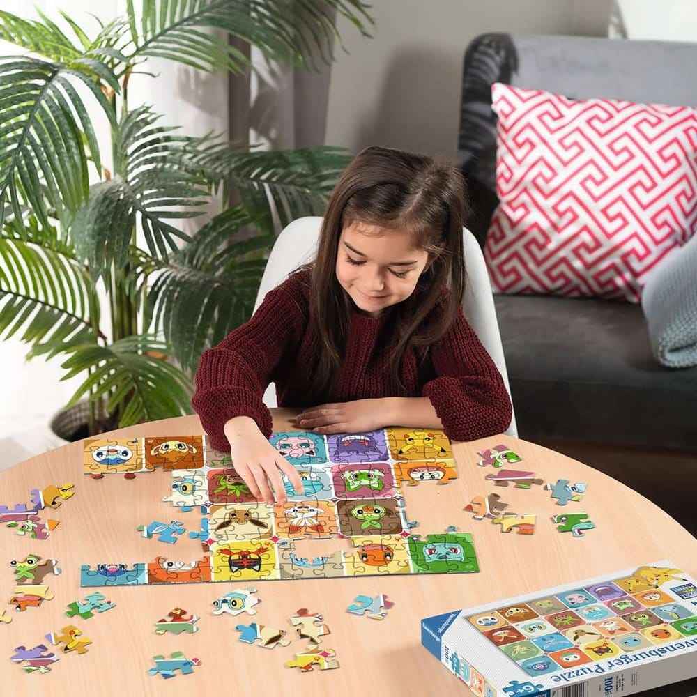 Pokémon Barnpussel Pokémon Ansikten (100 Bitar XXL)