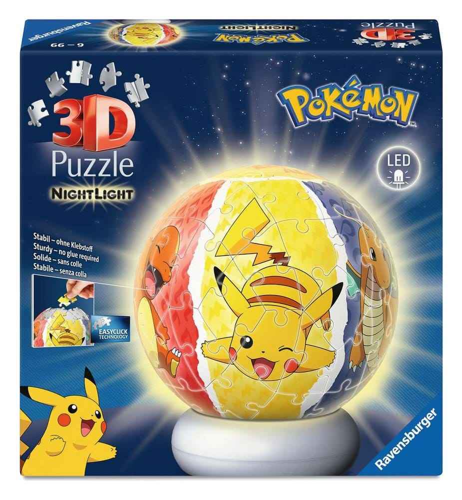 Pokémon 3D Pusselboll Nattlampa (73 Bitar)