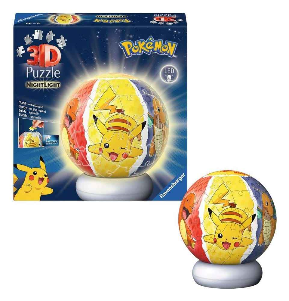 Pokémon 3D Pusselboll Nattlampa (73 Bitar)