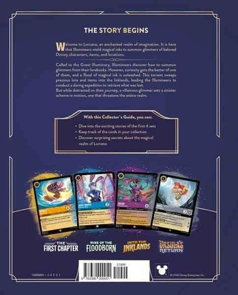 Disney Lorcana TCG Bok Den Officiella Samlarguiden: Set 1-4 *Engelsk Version*