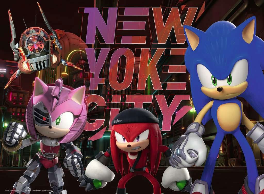Sonic Prime Barnens Jigsaw Puzzle XXL New York City (300 bitar) Ravensburger
