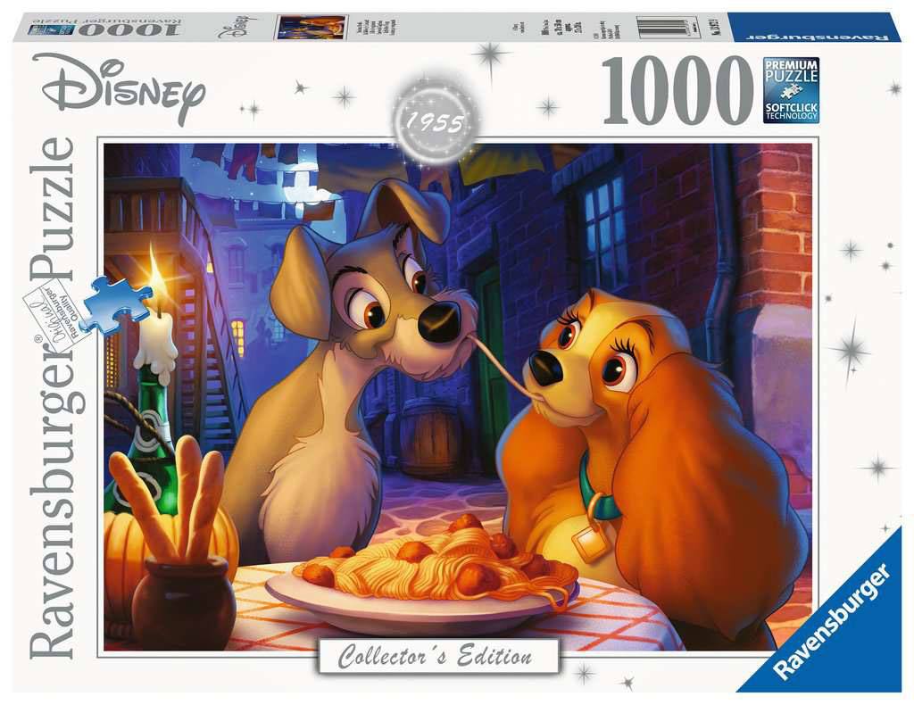 Disney Samlarutgåva Pussel Lady och Lufsen (1000 bitar) Ravensburger