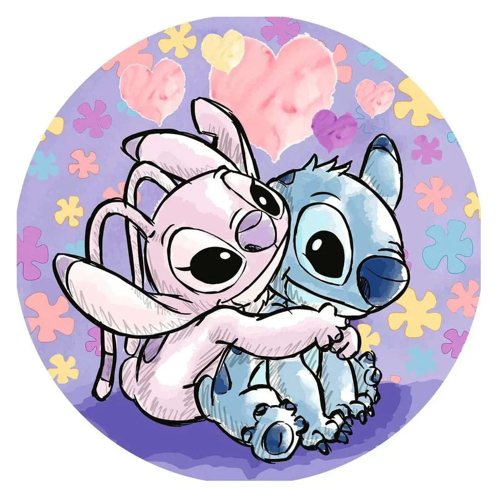 Lilo & Stitch Rund Jigsaw Pussel Stitch (500 bitar) Ravensburger