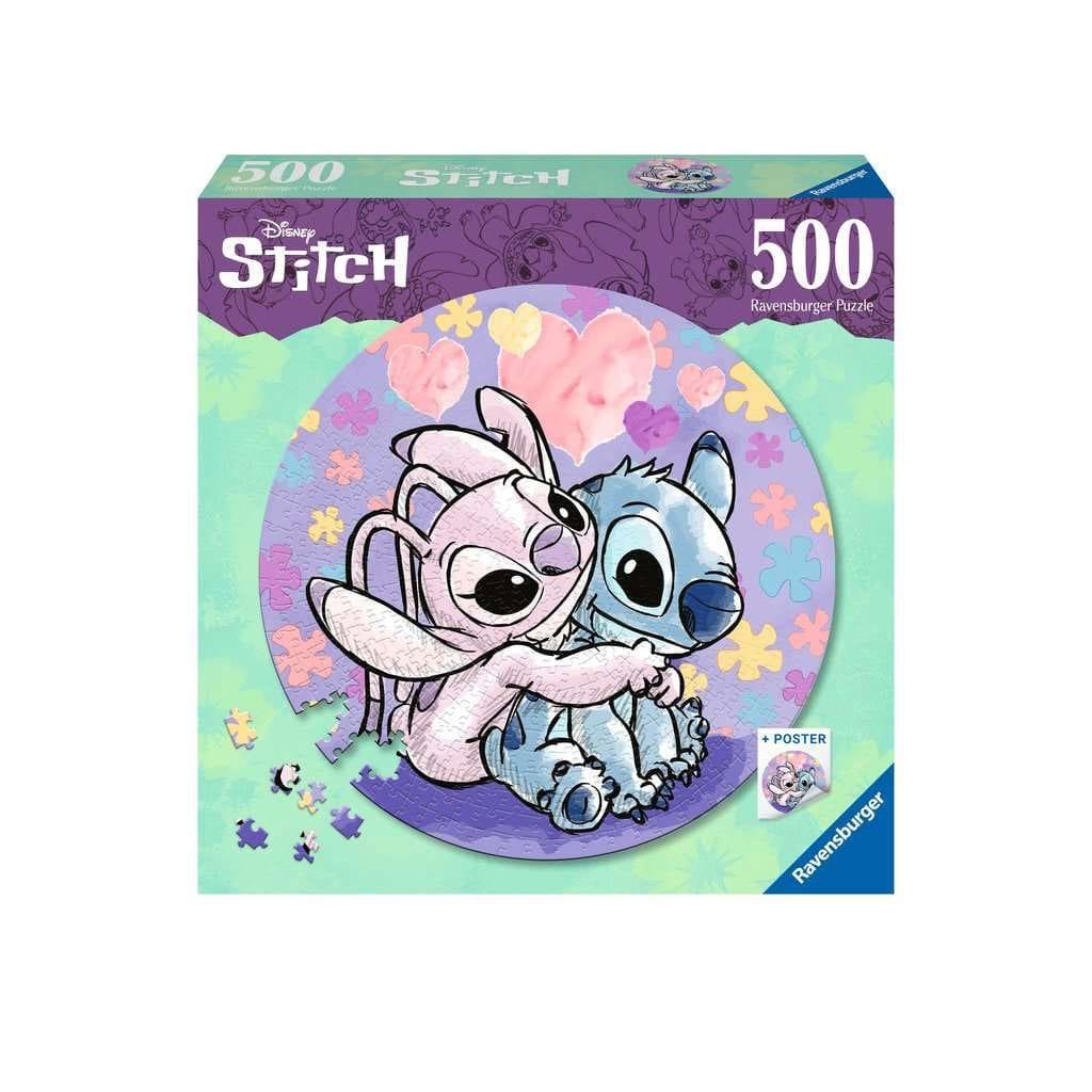Lilo & Stitch Rund Jigsaw Pussel Stitch (500 bitar) Ravensburger