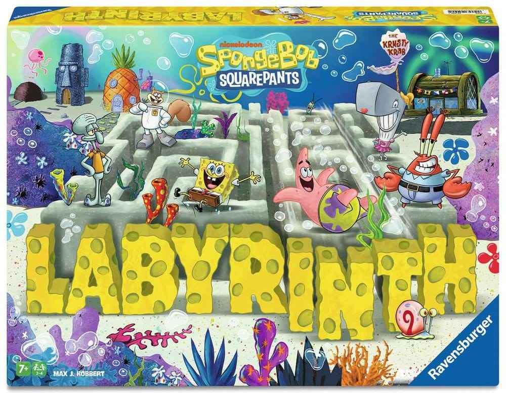 Svampbob Labyrint – Det klassiska skjutspelsspelet med Svampbob-karaktärer för 2-4 spelare från 7 år