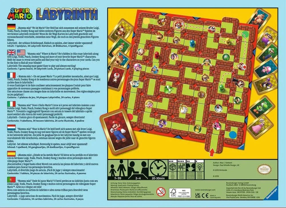 Super Mario Labyrinth Brädspel Ravensburger