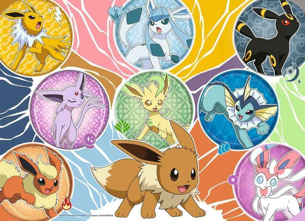 Pokémon Pussel 4-Pack Pokémon Vänner (4x100 Bitar)