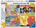 Pokémon Pussel 4-Pack Pokémon Vänner (4x100 Bitar)