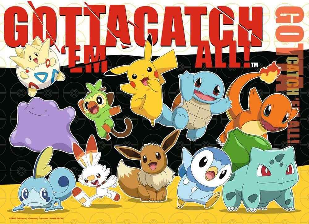 Pokémon Pussel 4-Pack Pokémon Vänner (4x100 Bitar)