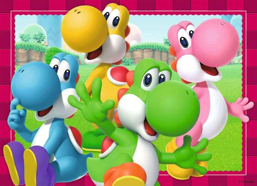 Super Mario Pussel 4-Pack Tid för Mario! (4x100 Bitar)
