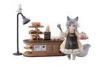 Dekorerat Livs Samling PVC Figur Te Tid Katter - Katt Stad Bageri Personal & Kund Set 12 cm Ribose