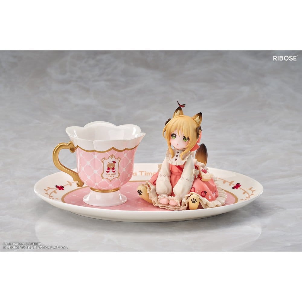Original Character DLC Series PVC Figure Tea Time Cats Orange Cat 10 cm