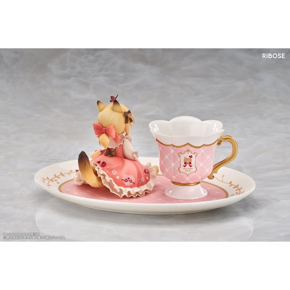 Original Character DLC Series PVC Figure Tea Time Cats Orange Cat 10 cm