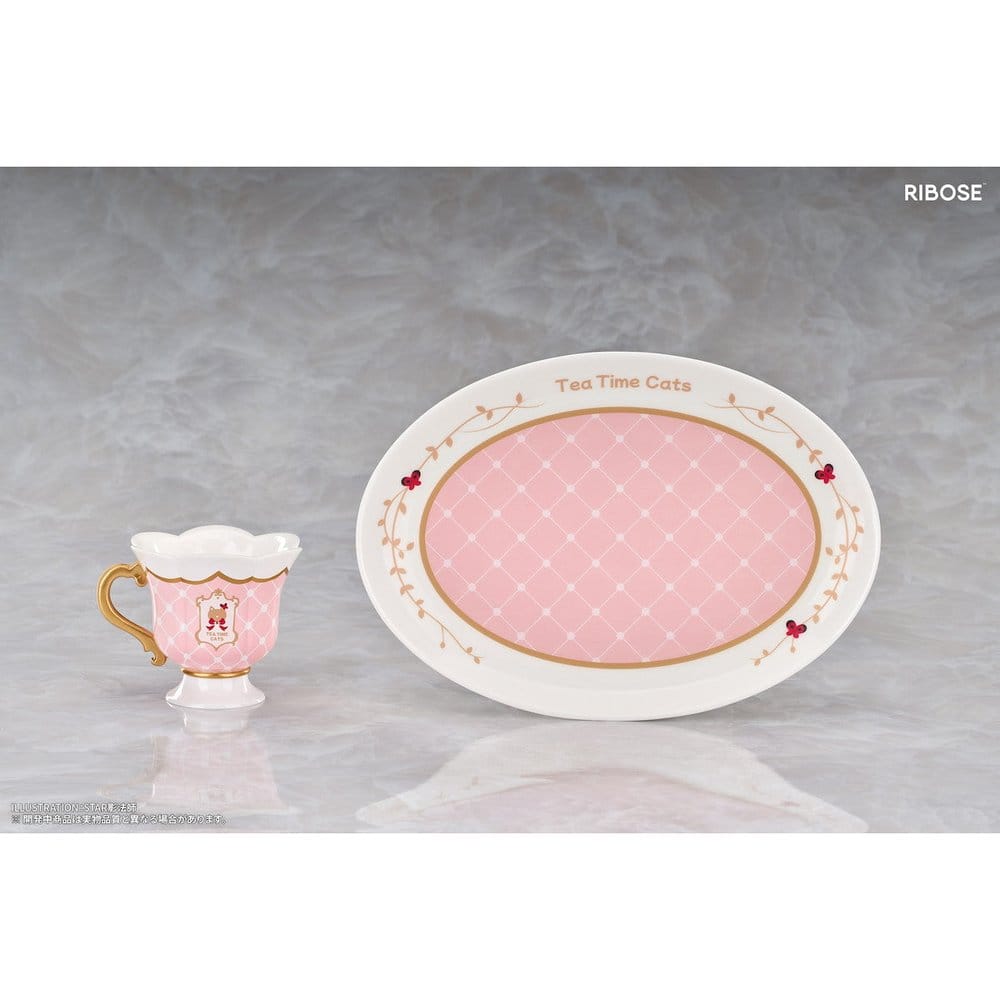 Original Character DLC Series PVC Figure Tea Time Cats Orange Cat 10 cm