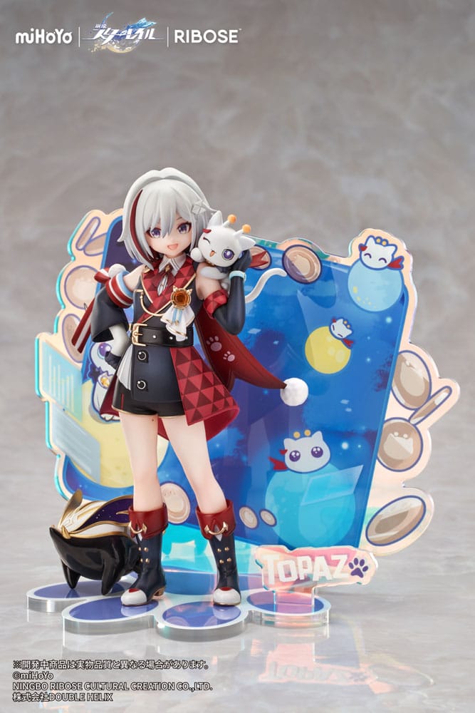 Honkai: Star Rail Rise Up Chibineko Serie PVC Figur Topaz & Numby Ver. 18 cm Ribose