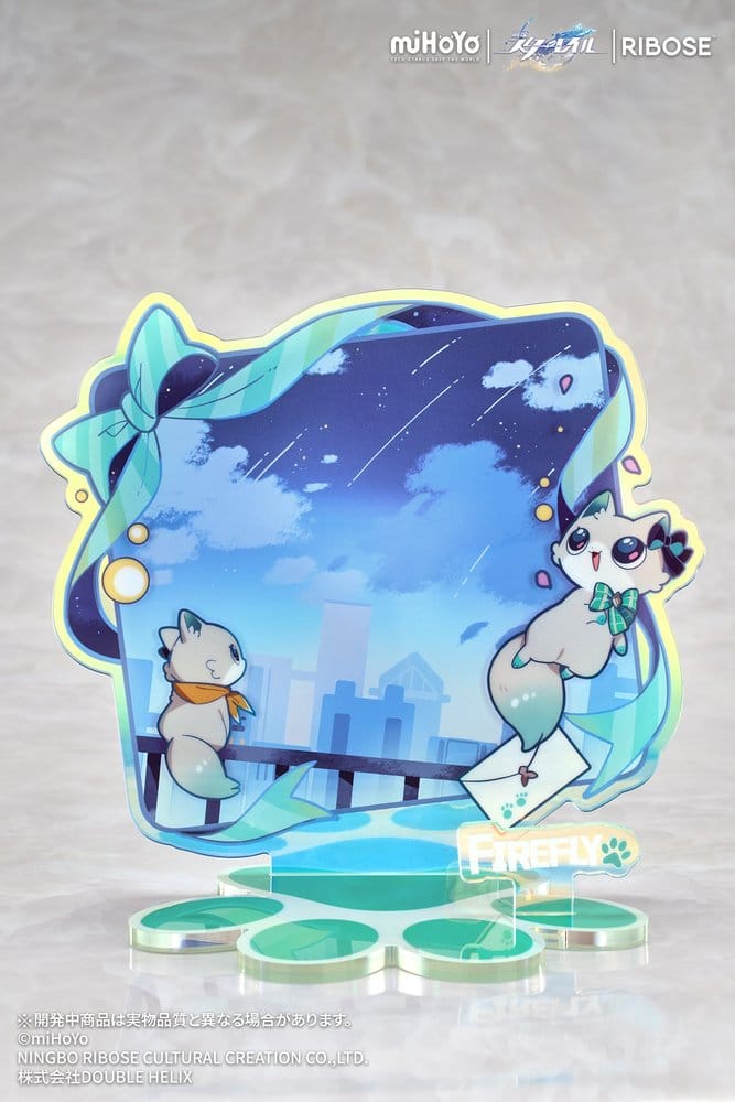 Honkai: Star Rail Rise Up+ Chibi Cat-serien Minifigur Eldsfluga-version, 18 cm