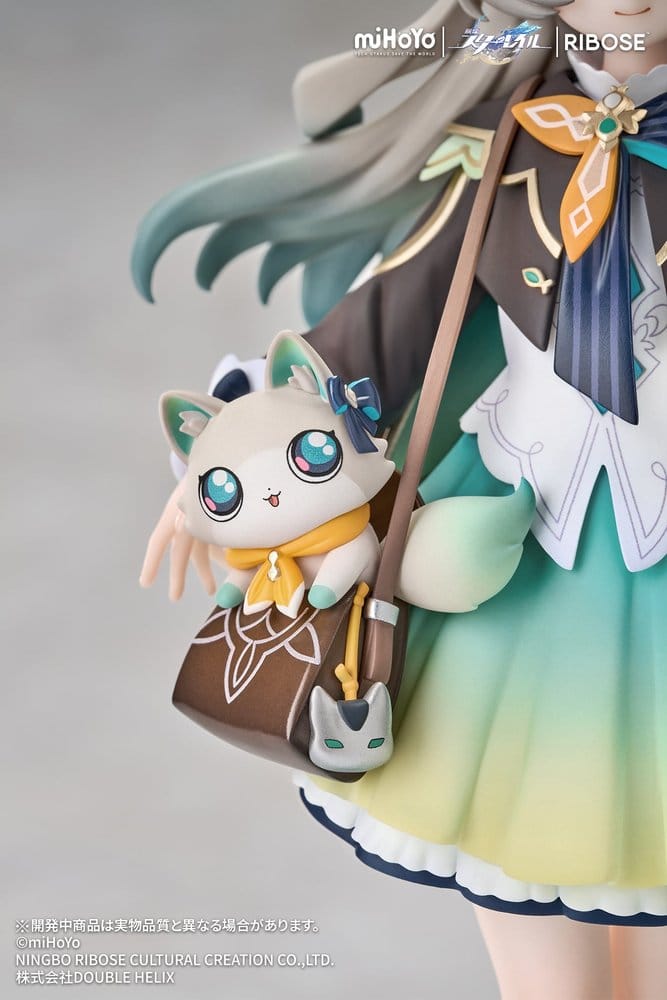 Honkai: Star Rail Rise Up+ Chibi Cat-serien Minifigur Eldsfluga-version, 18 cm