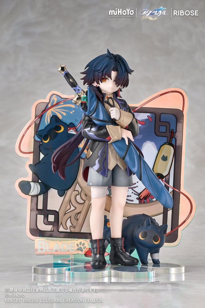 Honkai: Star Rail Rise Up+ Chibi Cat Series chibi-figur Blade Ver. 19 cm