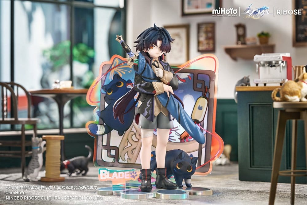 Honkai: Star Rail Rise Up+ Chibi Cat Series chibi-figur Blade Ver. 19 cm