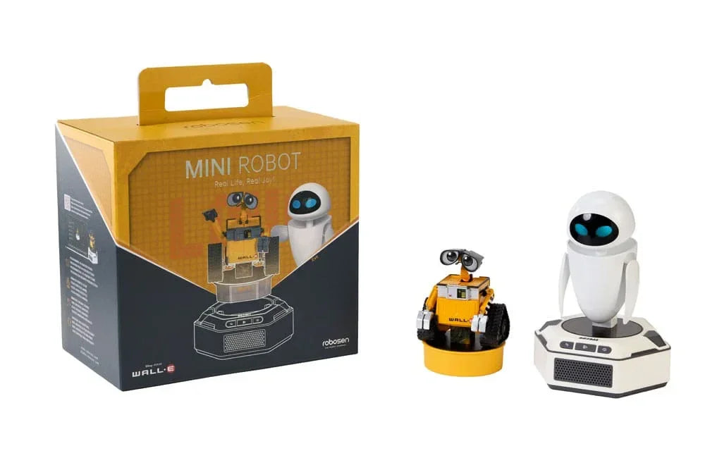 Wall-E Interaktiva Mini Robotar 2-Pack: Wall-E & Eve - Engelsk Version Robosen