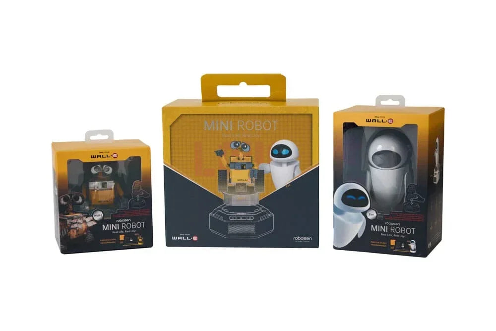 Wall-E Interaktiva Mini Robotar 2-Pack: Wall-E & Eve - Engelsk Version Robosen