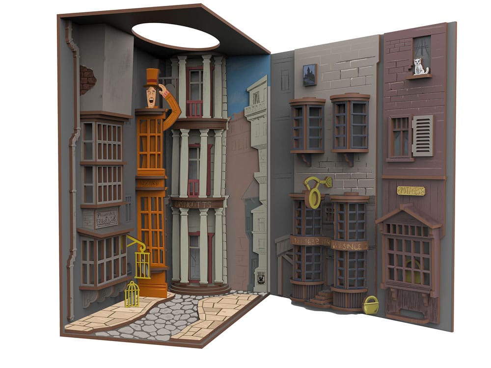 Harry Potter Tiny Adventures Bok Nook Mini Diorama Diagon Alley 23 cm Revell