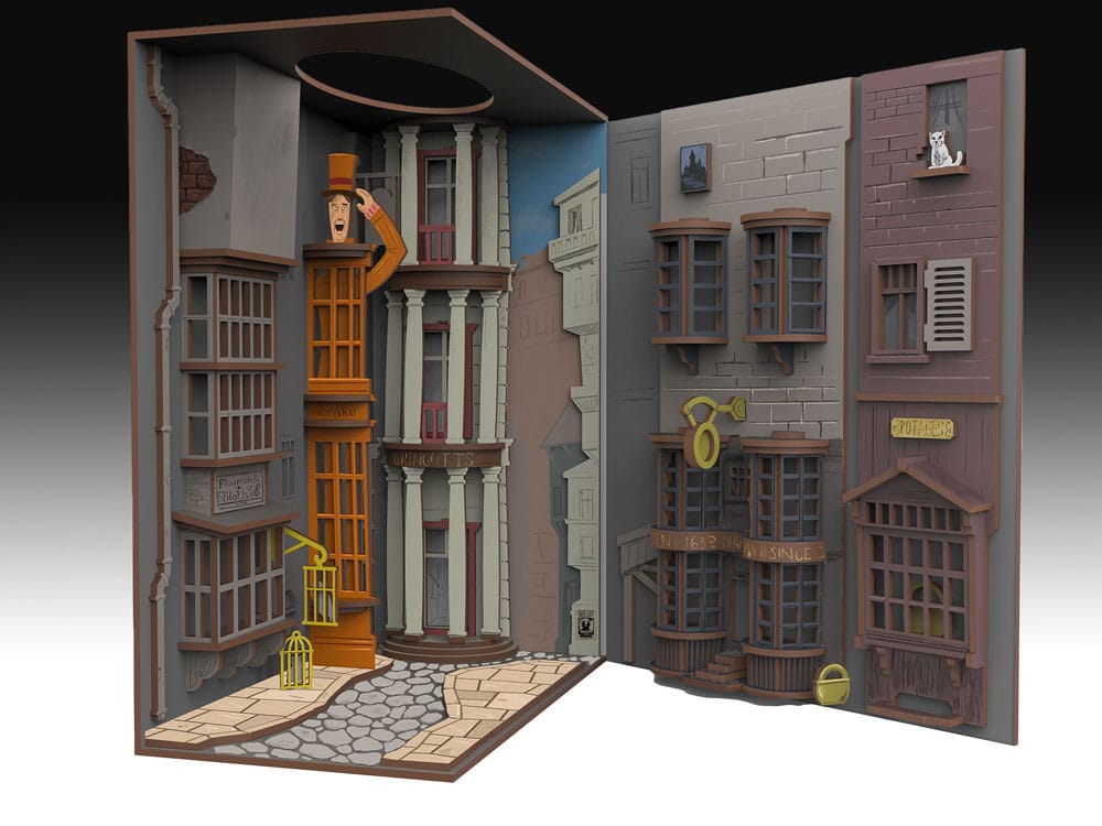 Harry Potter Tiny Adventures Bok Nook Mini Diorama Diagon Alley 23 cm Revell