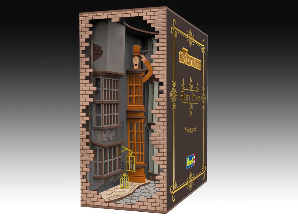 Harry Potter Tiny Adventures Bok Nook Mini Diorama Diagon Alley 23 cm Revell