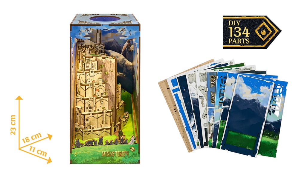 The Lord of the Rings Tiny Adventures Book Nook Mini Diorama Minas Tirith 23 cm Revell