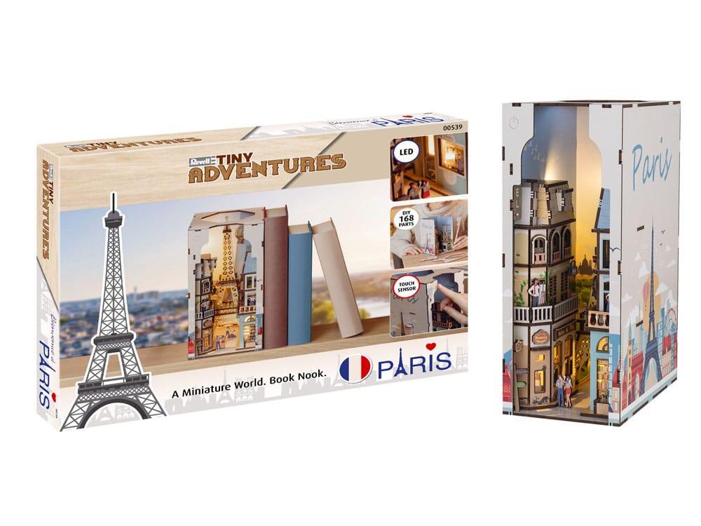 Paris Tiny Adventures Bokhylla Mini Diorama 23 cm Revell