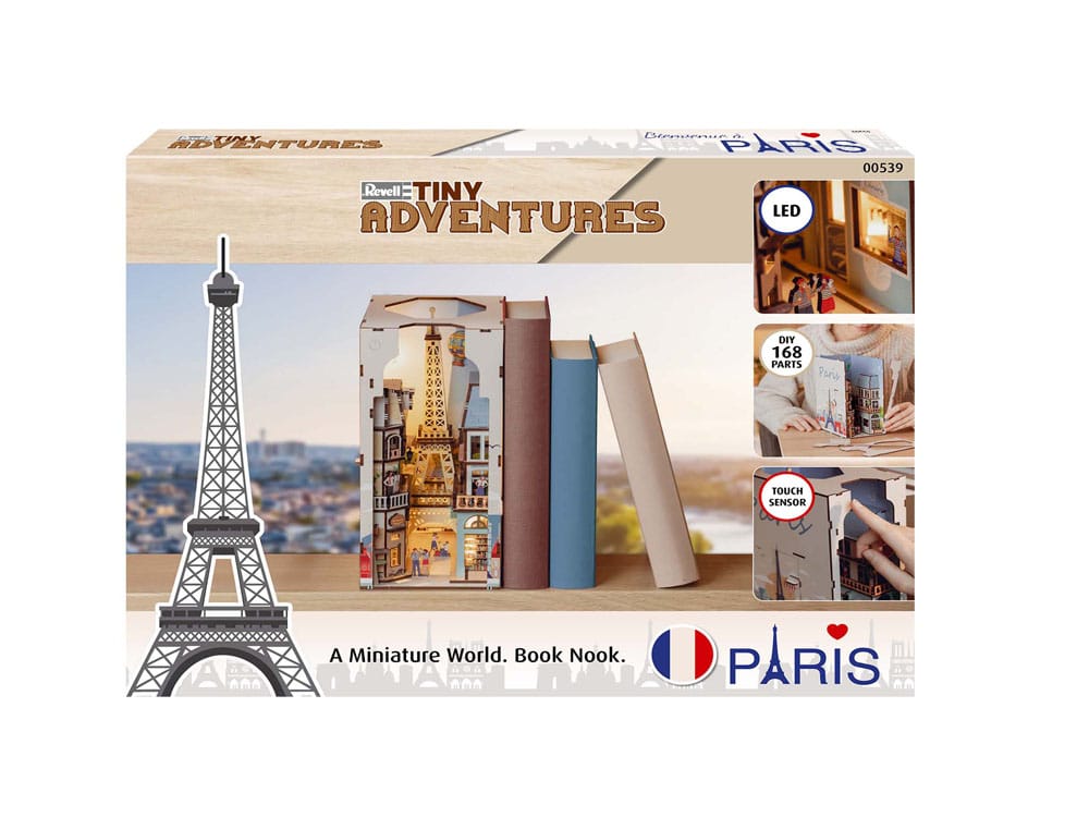 Paris Tiny Adventures Bokhylla Mini Diorama 23 cm Revell