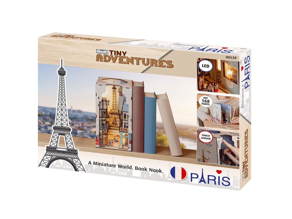 Paris Tiny Adventures Bokhylla Mini Diorama 23 cm Revell