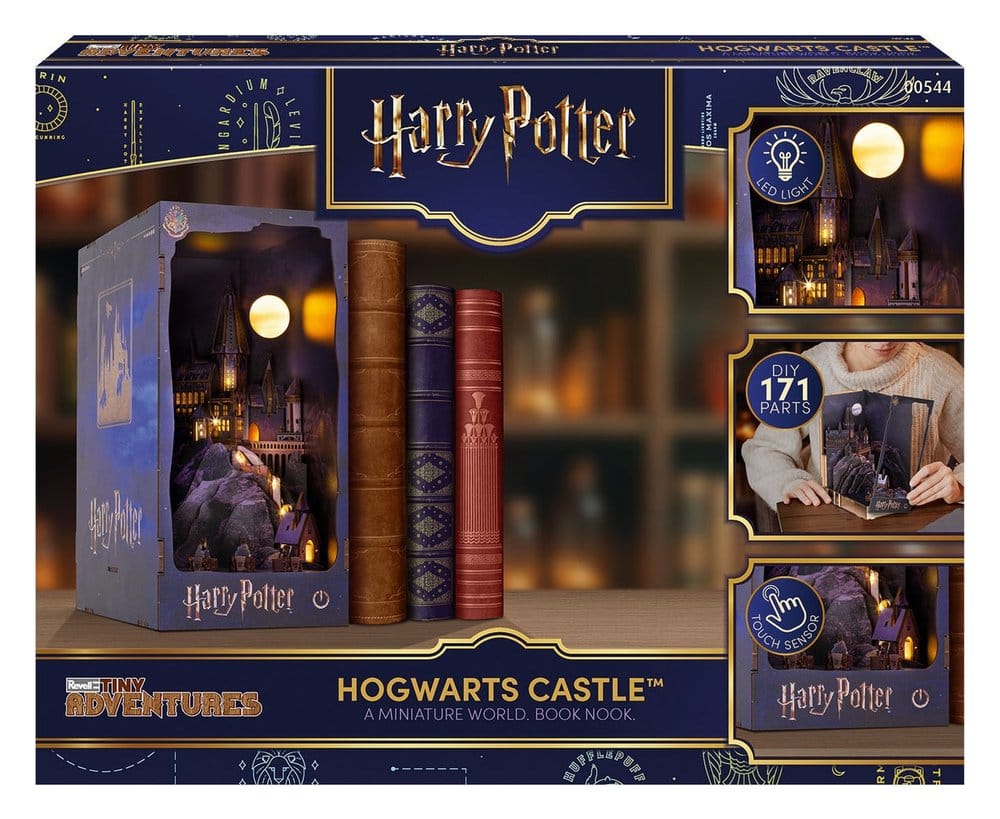 Harry Potter Miniatyräventyr Bokhylla MiniDiorama Hogwarts Slott 18 cm
