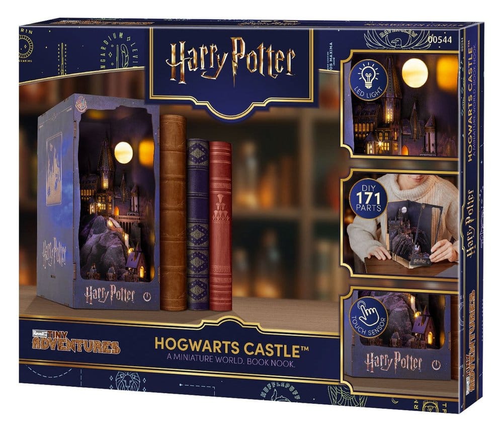Harry Potter Miniatyräventyr Bokhylla MiniDiorama Hogwarts Slott 18 cm