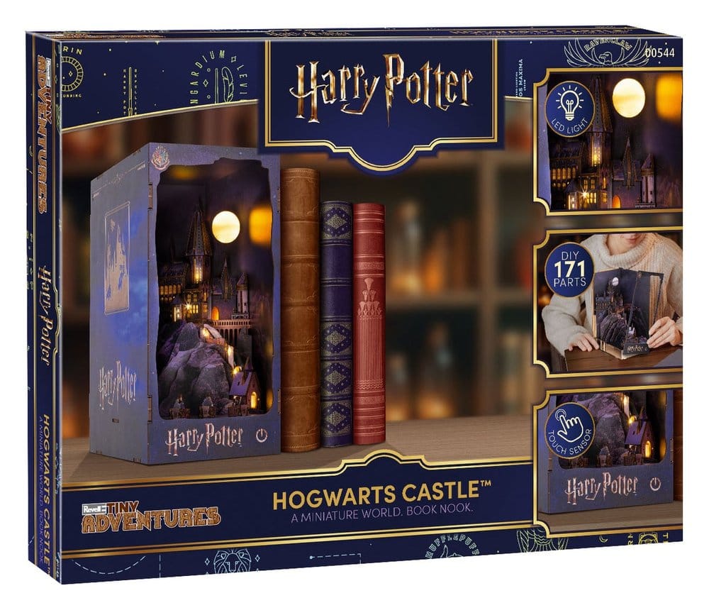 Harry Potter Miniatyräventyr Bokhylla MiniDiorama Hogwarts Slott 18 cm