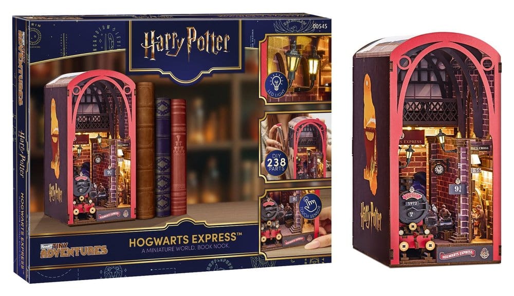 Harry Potter Tiny Adventures Bokhyllesminiatyr Mini Diorama Hogwarts Express 18 cm