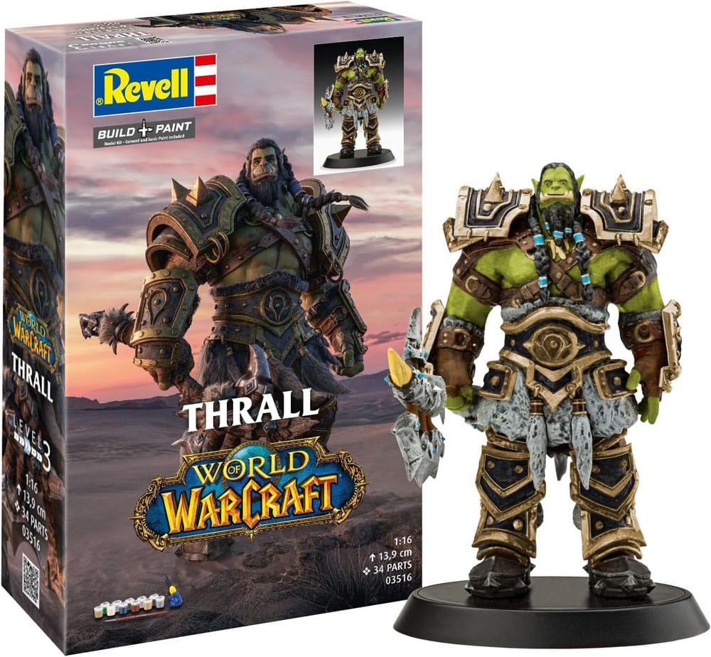 World of Warcraft Modellkit Gåvoset 1/16 The Orc Thrall 13 cm Revell