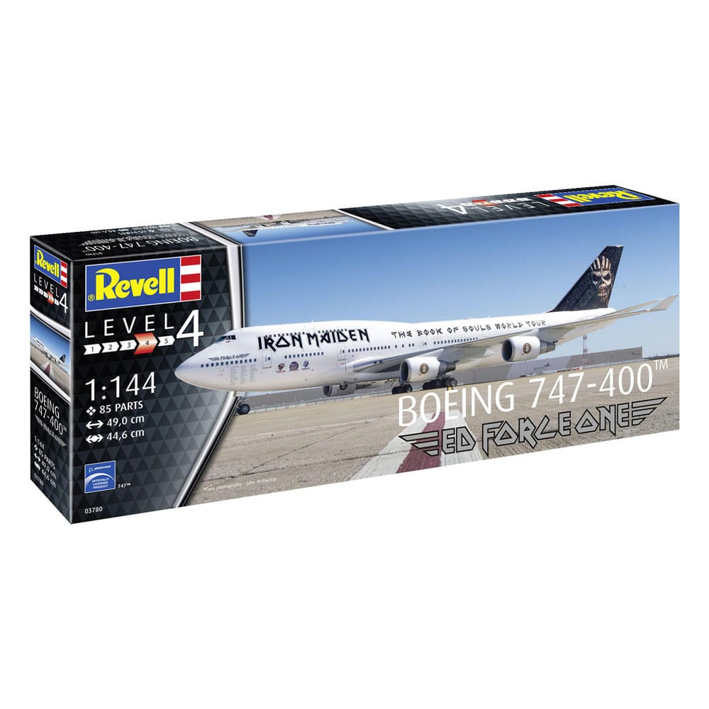 Iron Maiden Modellkit 1/144 Boeing 747-400 "Ed Force One" Revell